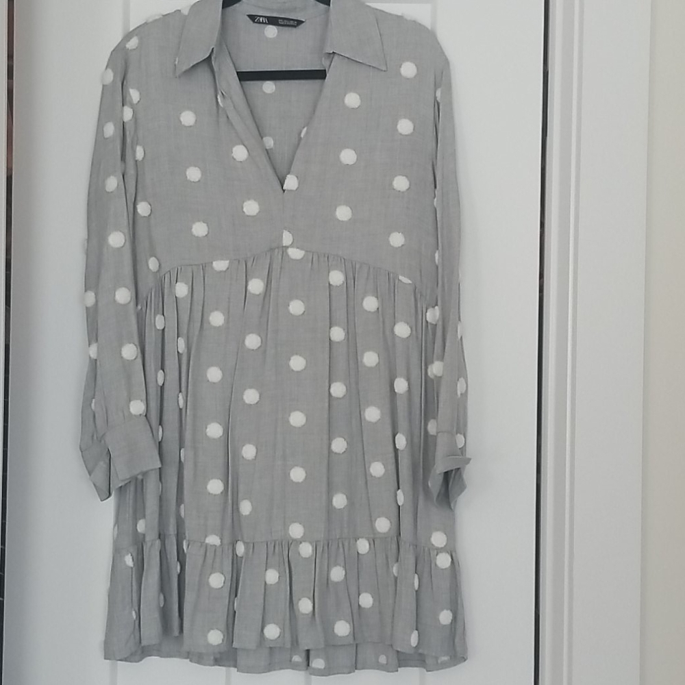Zara polka dot dress
